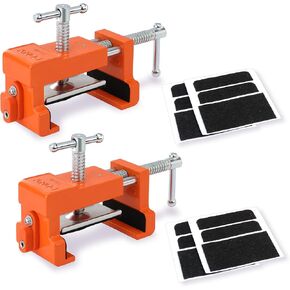 PONY 4-Pack Cabinet Clamps, 8510 Cabinet Claw, Face Frame Clamps for Installing Cabinets, 440 lbs Load Limited Orange