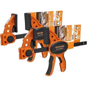 Jorgensen 24" One Hand Clamp/Spreader - 2-pack, Medium Duty, E-Z Hold Bar Clamps Set