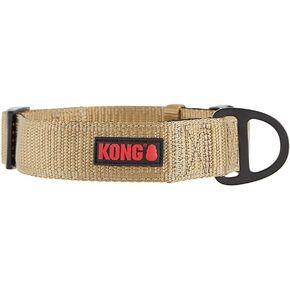 KONG Max HD Ultra Durable Neoprene Padded Dog Collar (Large, Tan)
