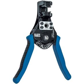 Klein Tools 11063W Wire Cutter / Wire Stripper, Heavy Duty Automatic Wire Stripper Tool for 8-20 AWG Solid and 10-22 AWG Stranded Electrical Wire, Blue/Black