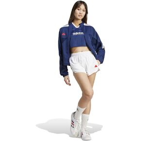 adidas Women's Tiro Nations Pack Crop Jersey, Team Navy Blue/White/Better Scarlet, Small