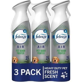 Febreze Air Freshener Spray, Heavy Duty Pet Odor Fighter for Home, Pet Air Freshener, Pet Friendly, Odor Fighter for Strong Odor, 8.8 Oz (Pack of 3)