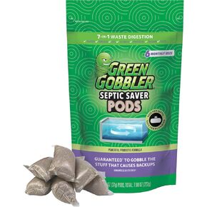 Septic Tank Treatment Packets | 12 Uses | 1 Year Septic Tank Supply | Natural Bacteria | Made in USA