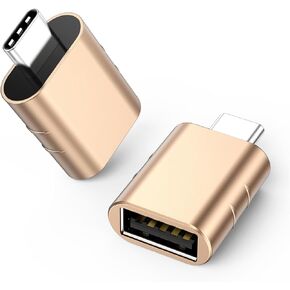 cema USB C to USB Adapter Pack of 2 USB C Male to USB 3.0 Female Adapter Compatible with MacBook Pro Air 2024, Microsoft Surface, iPad, Notebook, Dell XPS and More Type C Devices (Dark Blue)
