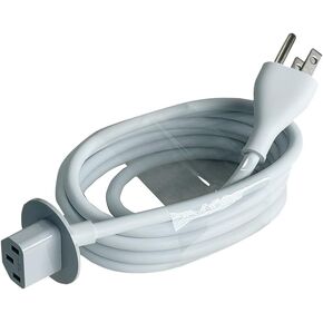 Replacement US Plug Extension Cable for Apple iMac 21.5' 27" Inch, Power Supply Adapter Cord Compatible for A1418 A1419 622-0390 2012 Late-2018, White