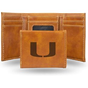 NCAA Rico Industries Laser Engraved Trifold Laser Engraved Tri-Fold Wallet - Men's Accessory