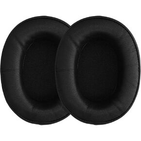 kwmobile Ear Pads Compatible with Srhythm NC25 / NC35 Noise Cancelling Earpads - 2X Replacement for Headphones - Black