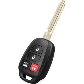 NPAUTO Key Fob Replacement for 2012 2013 2014 Toyota Camry, Keyless Entry Remote Control Car Key Fobs Combo (HYQ12BDM, 89070-06420, G-Chip, 4-Buttons)
