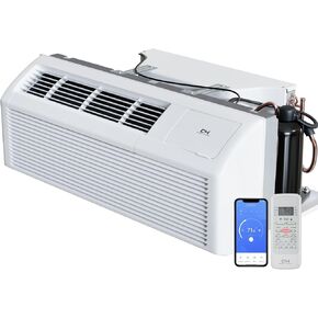 Cooper&Hunter 15,000 BTU (1.25 Ton) High Efficiency PTAC Packaged Terminal Air Conditioner With Heat Pump PTHP Heating And Cooling With Electric Cord