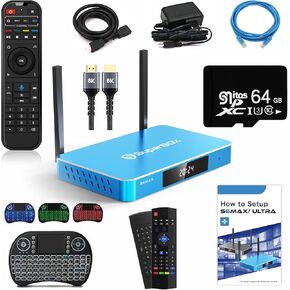 S6 Max, 2025 Newest IR Remote with Voice Command Control, Instruction Manual & Premium HDMI Cable (Authorized Seller)