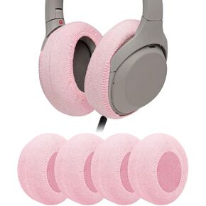 Geekria 2 Pairs Knit Headphones Ear Covers, Washable & Stretchable Sanitary Earcup Protectors for Over-Ear Headset Ear Pads, Sweat Cover for Warm & Comfort (M/Grey)