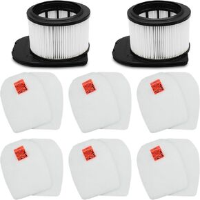 LANROON IZ862H Filter for Shark IZ862H Stratos Cordless Vacuum, Fit for Shark IZ840 IZ800 Series Vacuum Part XPSMFIZ700and XFFKIZ700, 2 Pack HEPA Filter 4 Pack Foam & Felt Filter Kit