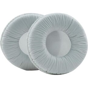 MDR-V55 Earpads Replacement Protein Wrinkle PU Ear Pads Cushions Cover Repair Parts Compatible with Sony MDR-V55 V500DJ, Somic E95, MDR-V500 Headphones (Wrinkle/White)