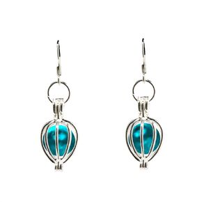 Recycled Vintage Mason Jar Drop Earrings