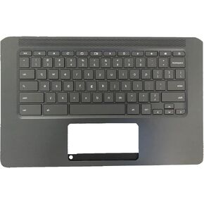 Original New Replacement for HP CB14G5 Chromebook 14 G5 Laptop Upper Case Palmrest Keyboard Assembly Part L14355-001 L14354-001 Top Cover Black
