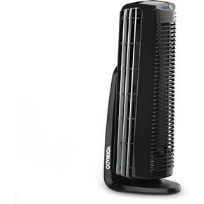Vornado Duo Small Room Tower Air Circulator Fan, Black, 14 In.