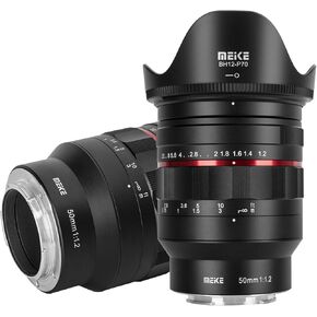 MEKE 50mm F1.2 Large Aperture Manual Focus Full Frame Lens Compatible with Nikon Z-Mount Cameras Z5 Z6 Z7 Z6II Z7II Z30 Z50 Z8 Z9