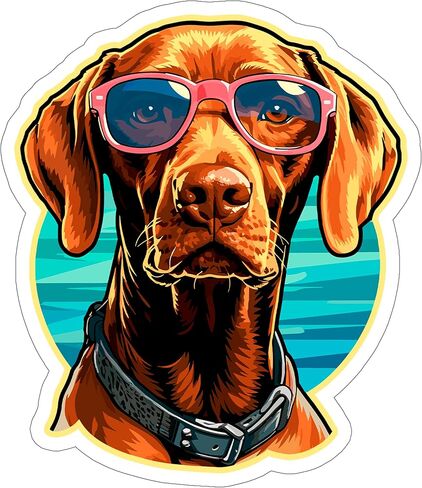 ملصق Vizsla للسفر في الهواء الطلق ملصق فينيل صغير مقاوم للماء لزجاجة المياه وكوب جواز السفر وكتاب القصاصات والكمبيوتر المحمول ولوح التزلج والكمبيوتر المحمول مقاس 4 بوصات هدية مضحكة ID44990 in Saudi Arabia