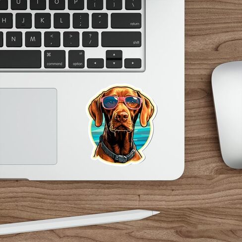 ملصق Vizsla للسفر في الهواء الطلق ملصق فينيل صغير مقاوم للماء لزجاجة المياه وكوب جواز السفر وكتاب القصاصات والكمبيوتر المحمول ولوح التزلج والكمبيوتر المحمول مقاس 4 بوصات هدية مضحكة ID44990 in Saudi Arabia