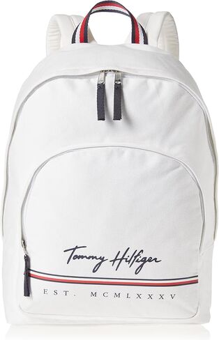 Tommy Hilfiger Men's York Backpack, Bright White, One Size in Saudi Arabia