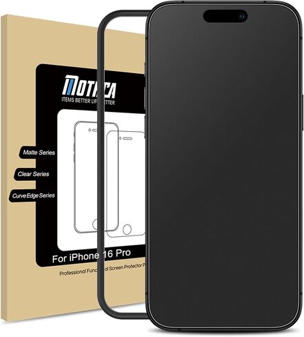 Mothca Matte Glass Screen Protector for iPhone 14 Pro Anti-Glare & Anti-Fingerprint Tempered Glass Clear Film Case Friendly Easy Install Bubble Free for iPhone 14 Pro 6.1-inch (2022)-Smooth as Silk in Kuwait
