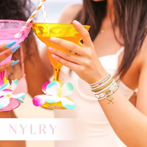 شل الصيف أساور الشاطئ للنساء أساور صدف بوهو الطبقات مطرز أساور مجموعة أساور نجم البحر اليدوية تمتد أساور الصيف الشاطئ مجوهرات اكسسوارات الهدايا in Kuwait