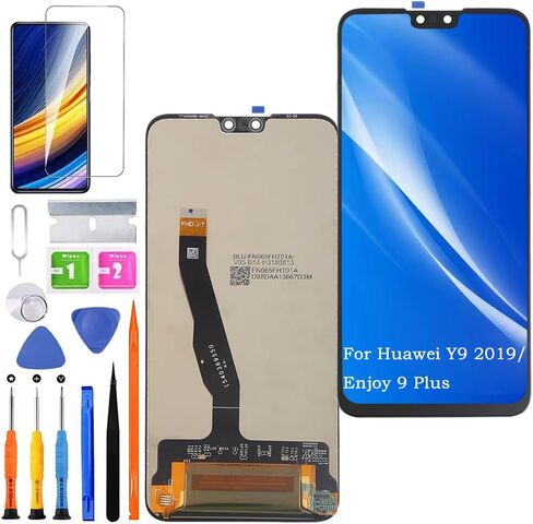 استبدال الشاشة لهاتف Huawei Y9 2019 Original، لـ Huawei Enjoy 9 Plus LCD لوحة اللمس قطع غيار محول الأرقام الجمعية مع عدة in Saudi Arabia