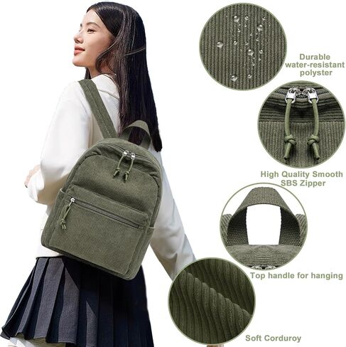 Bluboon Girls Mini Backpack Womens Small Backpack Purse Teens Cute Casual School Bookbag(Beige floral) in Saudi Arabia
