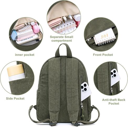 Bluboon Girls Mini Backpack Womens Small Backpack Purse Teens Cute Casual School Bookbag(Beige floral) in Saudi Arabia