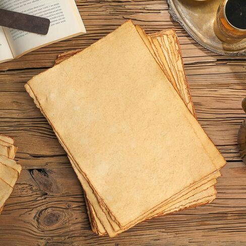 Fausta Cotton Handmade Vintage Textured Paper 75 Sheets (150 GSM) 8.3 X 5.8 in (A5), Deckle Edge Antique Paper for Sketching, Drawing, Invitations, Arts and Crafts, Watercolor/Mixed Media Paper in Saudi Arabia