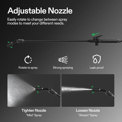 بخاخ ضغط مضخة 1.35 جالون من VIVOSUN، زجاجة رذاذ مياه مضغوطة للحديقة والحديقة مع حزام كتف قابل للتعديل، لرش النباتات وسقي الحديقة والتنظيف المنزلي in Kuwait