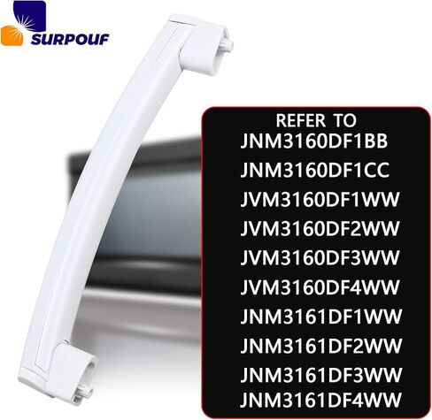 WB06X10943 دعم مقبض الميكروويف (4 عبوات) يناسب نطاقات فرن الميكروويف GE رقم الجزء البديل AP5790057 PS8753758 in Kuwait