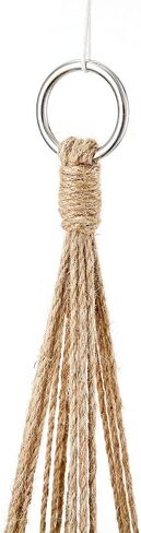 Dahey Macrame Plant Hanger Set of 3 with Hooks Indoor Hanging Planter Basket 35"/29"/23" Handmade Woven Cotton Rope Flower Pot Crochet Plant Holder Stand for Boho Home Decor No Tassels,Beige in Saudi Arabia
