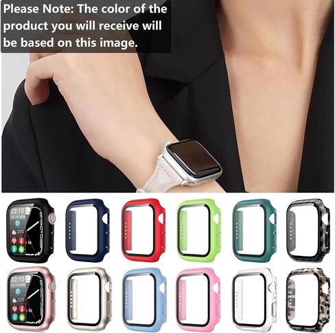 Pocoukate [9 Pack Case Compatible with 49mm Apple Watch Ultra & Ultra 2/3 with Tempered Glass Screen Protector Full Scratch-Resistant Protective Cover Bumper for Apple Watch 49 mm in Kuwait