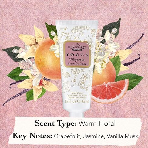 Tocca Crema de Mano Luxe, Liliana Hand Cream, 4 oz - Neroli, Watery Peach, Muguet - Moisturizing, Quick Absorbing in Saudi Arabia