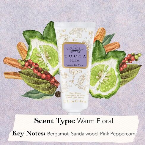 Tocca Crema de Mano Luxe, Liliana Hand Cream, 4 oz - Neroli, Watery Peach, Muguet - Moisturizing, Quick Absorbing in Saudi Arabia