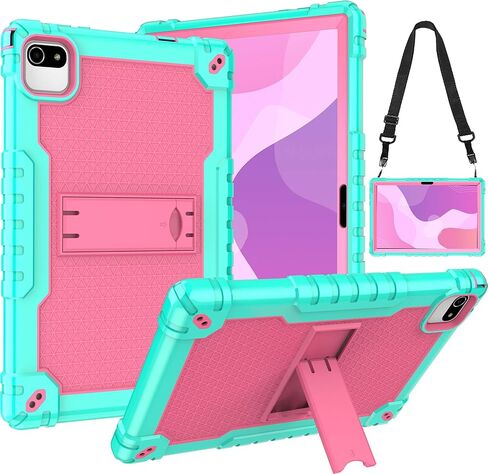 for Aiprotablet K10 10.1 inch Case with Shoulder Strap Stand Hybrid Case for Bnegynng CP20, WXUNJA K10B, JUNINKE K10, Aigopad K10, YQSAVIOR YQCP20, Baken 10.1" Tablet (Black/Black) in Saudi Arabia