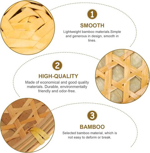 GANAZONO 1pc Bamboo Hat Rain-proof Hat Fishing Hat Rustic Hat Oriental Styled Hat Uv Protection Hat Weaving Hat Sun Block Hat Bamboo Woven Hat Sun Hat Farmer Laboring Hat Farmer Hat in Kuwait