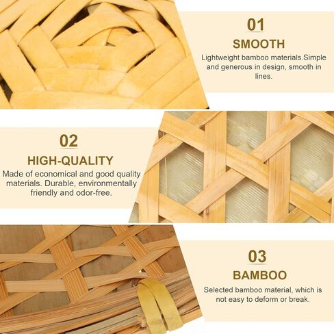 GANAZONO 1pc Bamboo Hat Rain-proof Hat Fishing Hat Rustic Hat Oriental Styled Hat Uv Protection Hat Weaving Hat Sun Block Hat Bamboo Woven Hat Sun Hat Farmer Laboring Hat Farmer Hat in Kuwait