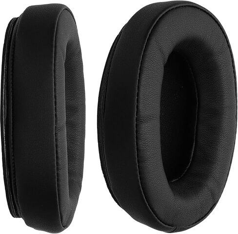 kwmobile Ear Pads Compatible with Srhythm NC25 / NC35 Noise Cancelling Earpads - 2X Replacement for Headphones - Black in Saudi Arabia