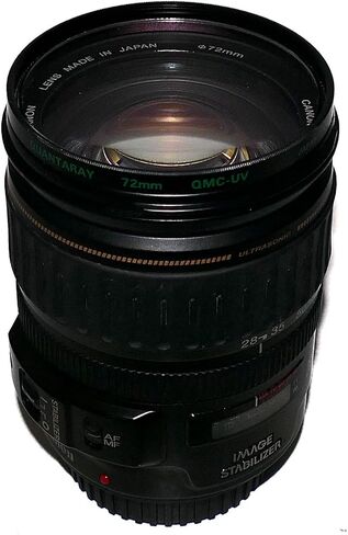 عدسة تكبير Canon EF 28-135mm f/3.5-5.6 IS USM لكاميرات Canon EF Mount SLR DSLR - التركيز التلقائي وتثبيت الصورة (متجدد) in Saudi Arabia
