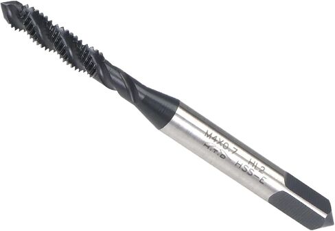 Spiral Flute Threading Tap, M5X0.8 Thread Size, Nitriding Coated HSS Tapping Tool - (Applications: for Processing Holes & Sticky Materials) in Saudi Arabia