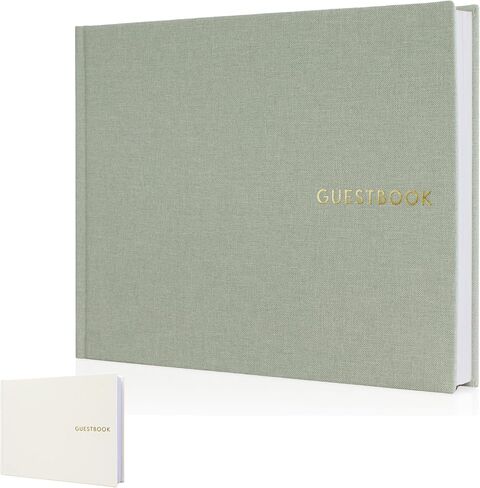 ZICOTO Beautiful Wedding Guest Book for Your Wedding Reception - Simply Elegant Guestbook to Sign in - The Perfect Wedding Or Baby Shower Guest Book and Addition to Your Big Day in Saudi Arabia