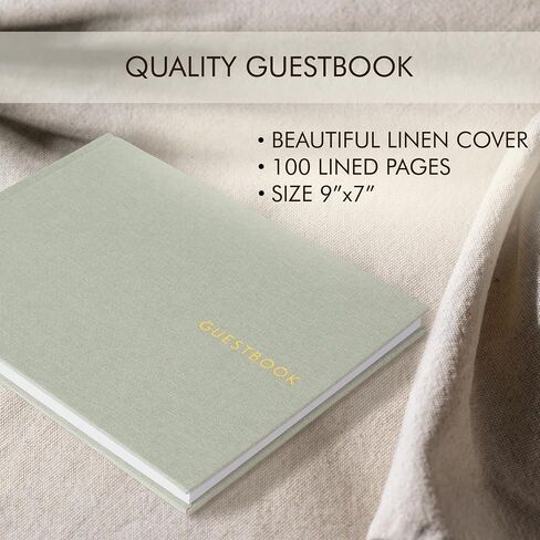 ZICOTO Beautiful Wedding Guest Book for Your Wedding Reception - Simply Elegant Guestbook to Sign in - The Perfect Wedding Or Baby Shower Guest Book and Addition to Your Big Day in Saudi Arabia