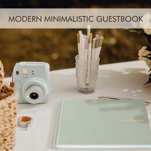ZICOTO Beautiful Wedding Guest Book for Your Wedding Reception - Simply Elegant Guestbook to Sign in - The Perfect Wedding Or Baby Shower Guest Book and Addition to Your Big Day in Saudi Arabia