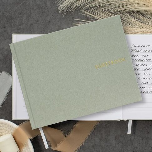 ZICOTO Beautiful Wedding Guest Book for Your Wedding Reception - Simply Elegant Guestbook to Sign in - The Perfect Wedding Or Baby Shower Guest Book and Addition to Your Big Day in Saudi Arabia