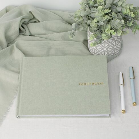 ZICOTO Beautiful Wedding Guest Book for Your Wedding Reception - Simply Elegant Guestbook to Sign in - The Perfect Wedding Or Baby Shower Guest Book and Addition to Your Big Day in Saudi Arabia
