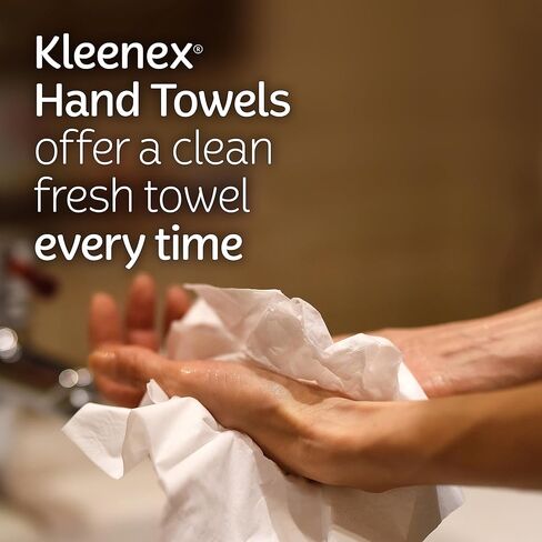 Kleenex Expressions Disposable Paper Hand Towels, 6 Boxes, 60 Towels per Box (360 Total Hand Towels), Packaging May Vary in Kuwait