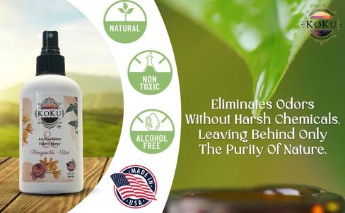 Honeysuckle Rose Air Freshener - Room Spray - Odor Eliminator - Deodorizer - Car Air Freshener - Home Spray - Linen Spray - Fabric Refresher - Non-Toxic - Alcohol Free - Made in USA (4 Oz) in Kuwait