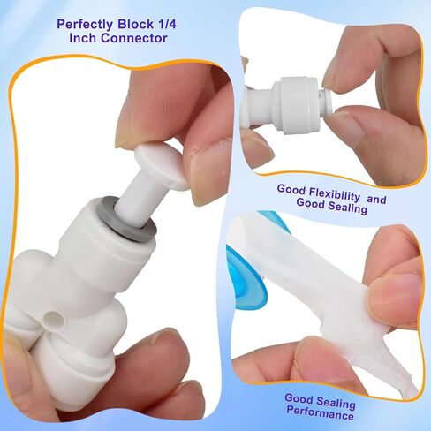 1/4" OD Quick Connect Fittings Set with 1/4" to 3/8" Tube OD Push Fit Quick Connect + 1/4" Ball Valve + 1/4" T/I/L/Y Fitting + 32.8 ft Tubing + Tube Cutter for RO Water Systems Purifiers Filters in Saudi Arabia